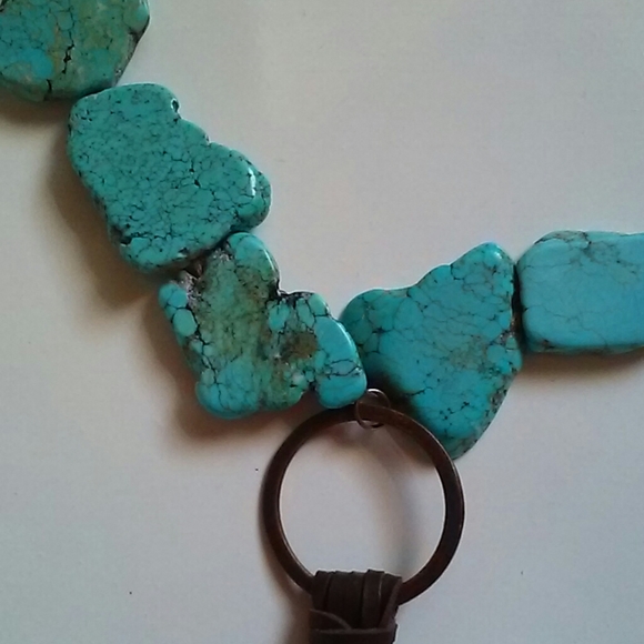 Turquoise Stone Necklace - Picture 3 of 6